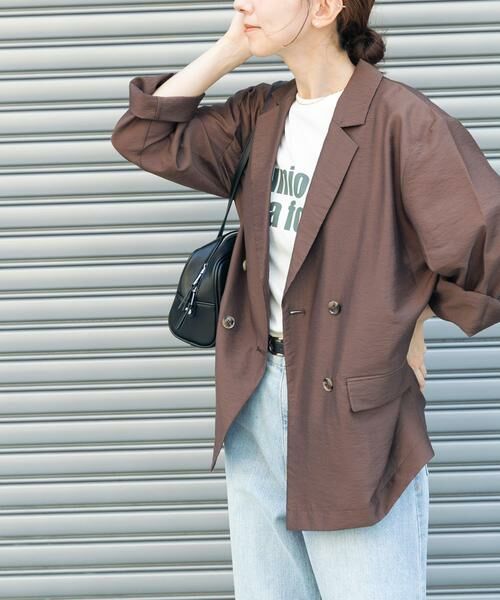 URBAN RESEARCH ITEMS/アーバンリサーチ アイテムズ シアージャケット ブラウン FREE