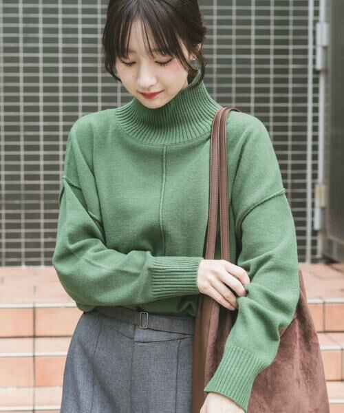 URBAN RESEARCH ITEMS / アーバンリサーチ アイテムズ ニット・セーター | 『洗濯可/毛玉防止』ハイネックワイドニット | 詳細10