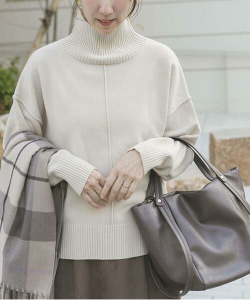 URBAN RESEARCH ITEMS / アーバンリサーチ アイテムズ ニット・セーター | 『洗濯可/毛玉防止』ハイネックワイドニット | 詳細25