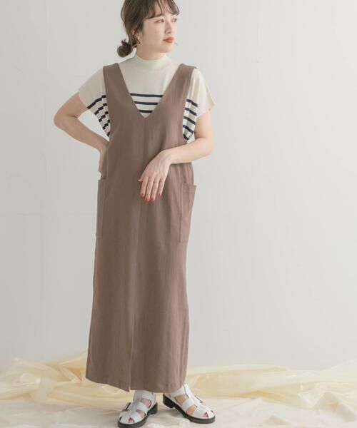 URBAN RESEARCH ITEMS / アーバンリサーチ アイテムズ ワンピース | 2WAYジャンスカ(ブラウン)