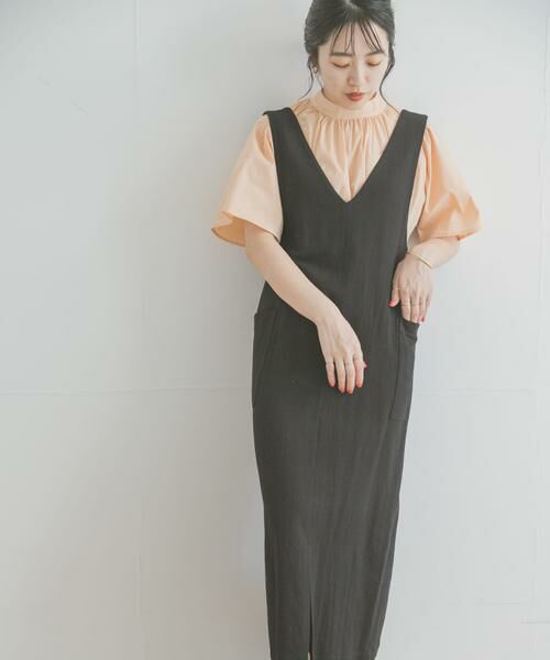 URBAN RESEARCH ITEMS / アーバンリサーチ アイテムズ ワンピース | 2WAYジャンスカ(ブラック)