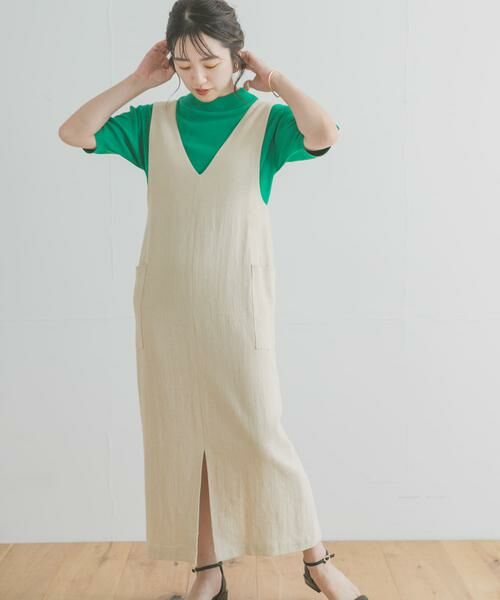 URBAN RESEARCH ITEMS / アーバンリサーチ アイテムズ ワンピース | 2WAYジャンスカ(ベージュ)