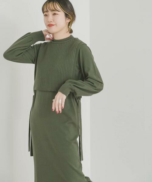 URBAN RESEARCH ITEMS / アーバンリサーチ アイテムズ ワンピース | リブベストセットワンピース | 詳細9