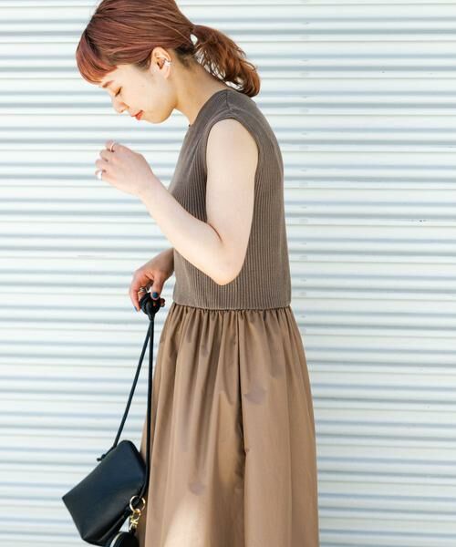 URBAN RESEARCH ITEMS / アーバンリサーチ アイテムズ ワンピース | リブニットドッキングワンピース | 詳細1