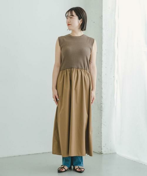 URBAN RESEARCH ITEMS / アーバンリサーチ アイテムズ ワンピース | リブニットドッキングワンピース | 詳細11