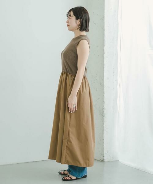 URBAN RESEARCH ITEMS / アーバンリサーチ アイテムズ ワンピース | リブニットドッキングワンピース | 詳細12