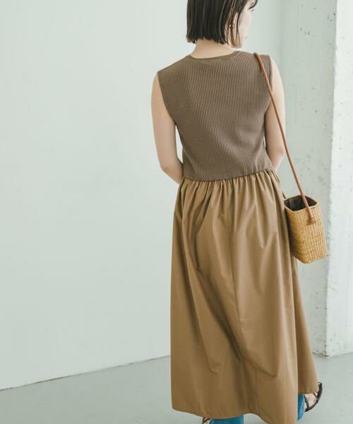 URBAN RESEARCH ITEMS / アーバンリサーチ アイテムズ ワンピース | リブニットドッキングワンピース | 詳細6