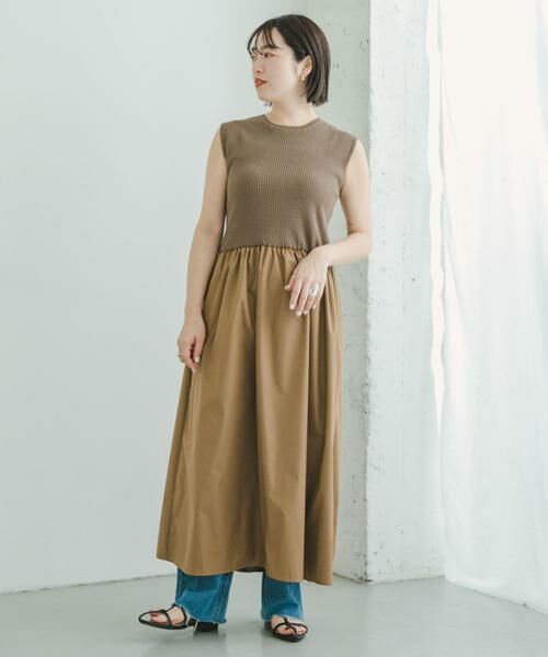 URBAN RESEARCH ITEMS / アーバンリサーチ アイテムズ ワンピース | リブニットドッキングワンピース | 詳細7