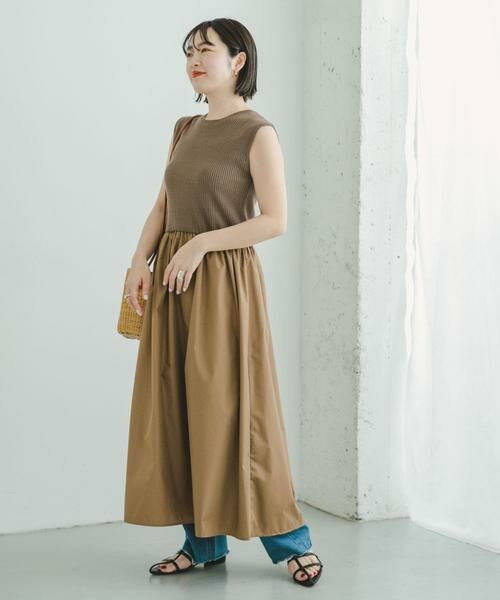 URBAN RESEARCH ITEMS / アーバンリサーチ アイテムズ ワンピース | リブニットドッキングワンピース | 詳細8