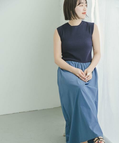 URBAN RESEARCH ITEMS / アーバンリサーチ アイテムズ ワンピース | リブニットドッキングワンピース | 詳細16