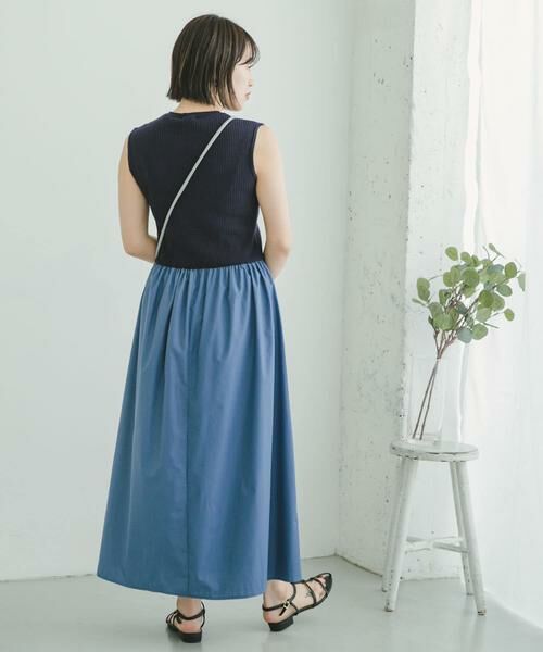 URBAN RESEARCH ITEMS / アーバンリサーチ アイテムズ ワンピース | リブニットドッキングワンピース | 詳細22