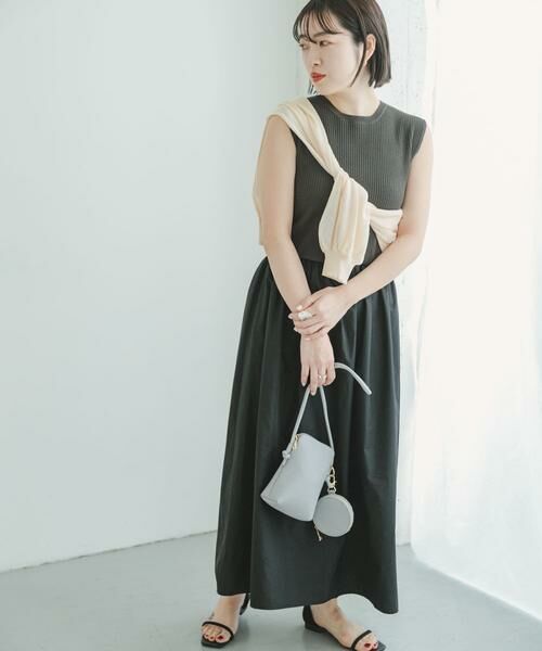 URBAN RESEARCH ITEMS / アーバンリサーチ アイテムズ ワンピース | リブニットドッキングワンピース | 詳細27