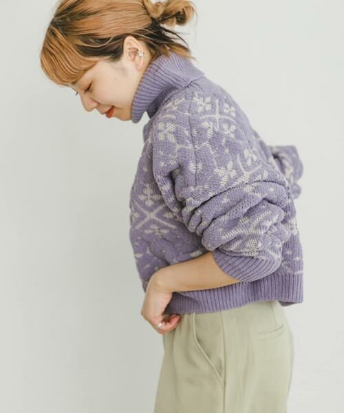 URBAN RESEARCH ITEMS / アーバンリサーチ アイテムズ ニット・セーター | モールジャガードハイネックニット | 詳細5