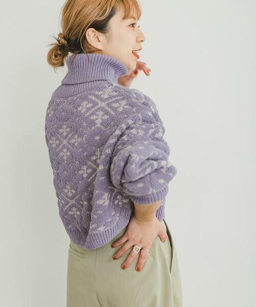 URBAN RESEARCH ITEMS / アーバンリサーチ アイテムズ ニット・セーター | モールジャガードハイネックニット | 詳細6