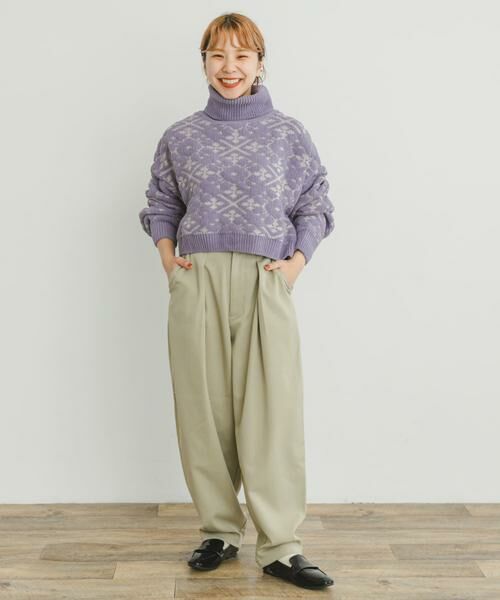 URBAN RESEARCH ITEMS / アーバンリサーチ アイテムズ ニット・セーター | モールジャガードハイネックニット | 詳細7