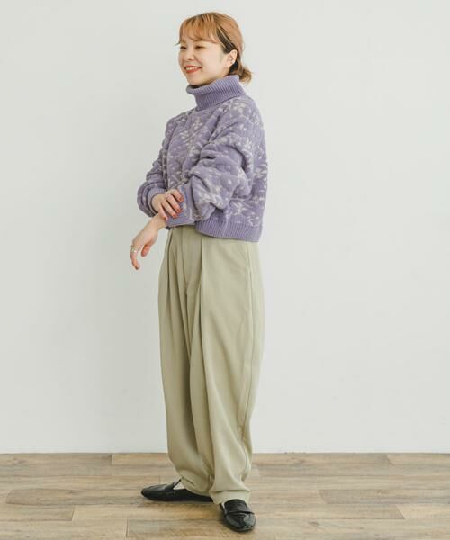 URBAN RESEARCH ITEMS / アーバンリサーチ アイテムズ ニット・セーター | モールジャガードハイネックニット | 詳細8