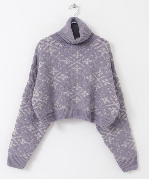 URBAN RESEARCH ITEMS / アーバンリサーチ アイテムズ ニット・セーター | モールジャガードハイネックニット | 詳細9