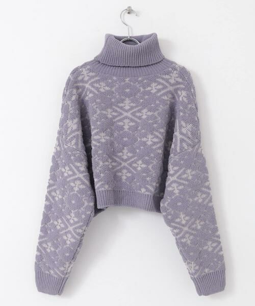 URBAN RESEARCH ITEMS / アーバンリサーチ アイテムズ ニット・セーター | モールジャガードハイネックニット | 詳細10