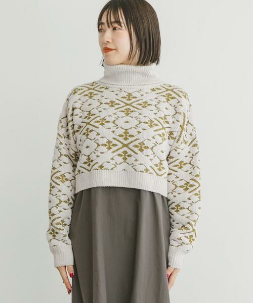 URBAN RESEARCH ITEMS / アーバンリサーチ アイテムズ ニット・セーター | モールジャガードハイネックニット | 詳細16