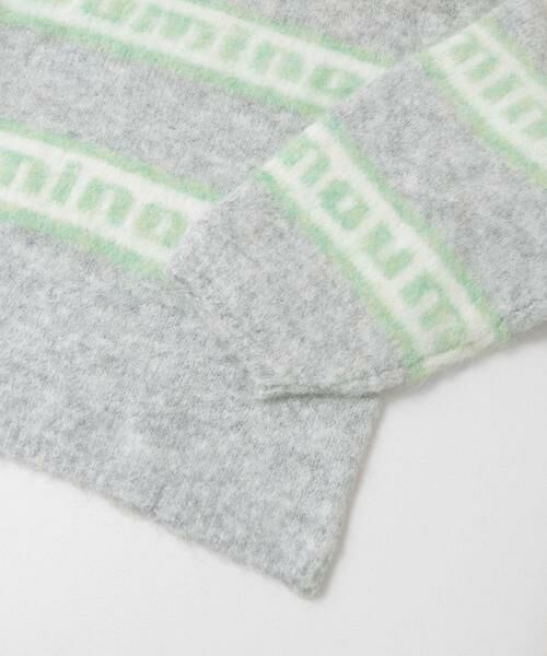 URBAN RESEARCH ITEMS / アーバンリサーチ アイテムズ ニット・セーター | シャギーボーダーロゴニット | 詳細20