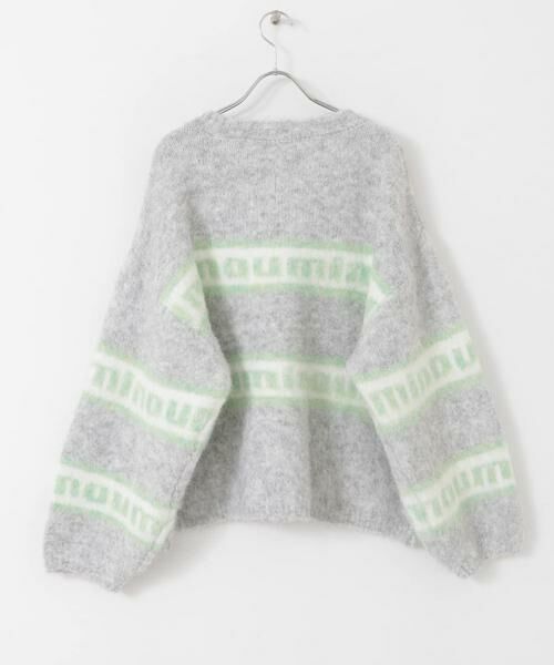 URBAN RESEARCH ITEMS / アーバンリサーチ アイテムズ ニット・セーター | シャギーボーダーロゴニット | 詳細21