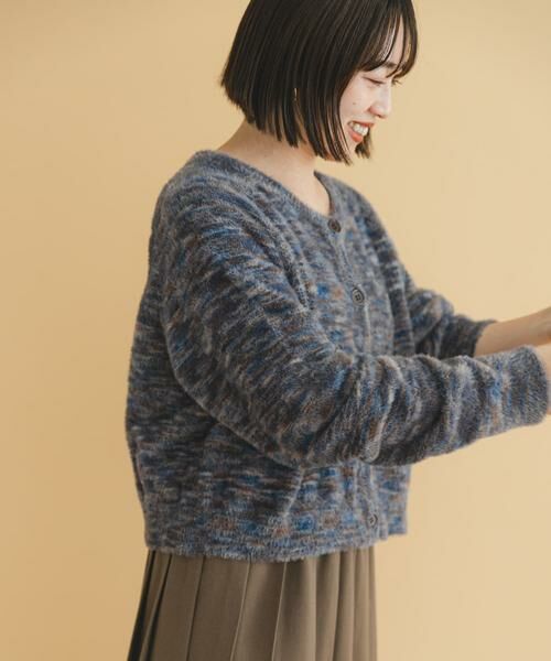 URBAN RESEARCH ITEMS / アーバンリサーチ アイテムズ カーディガン・ボレロ | シャギーミックスクルーネックカーディガン | 詳細5