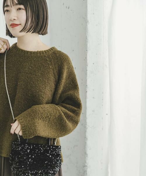 URBAN RESEARCH ITEMS / アーバンリサーチ アイテムズ ニット・セーター | ブークレクルーネックニットプルオーバー | 詳細1