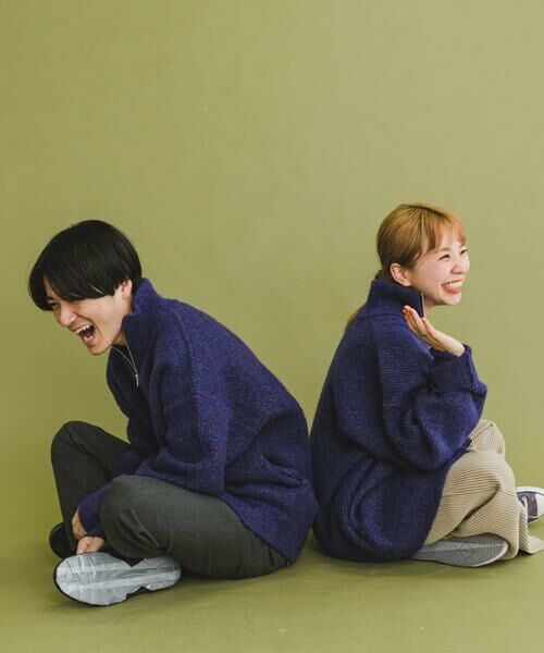 URBAN RESEARCH ITEMS / アーバンリサーチ アイテムズ カーディガン・ボレロ | 『ユニセックス』『UR GREEN』メランジジップカーディガン | 詳細3