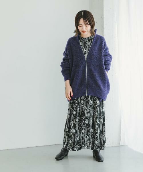 URBAN RESEARCH ITEMS / アーバンリサーチ アイテムズ カーディガン・ボレロ | 『ユニセックス』『UR GREEN』メランジジップカーディガン | 詳細7