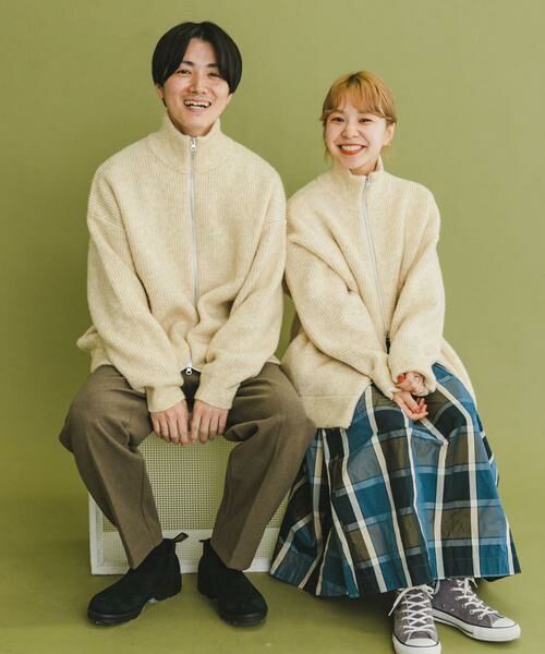 URBAN RESEARCH ITEMS / アーバンリサーチ アイテムズ カーディガン・ボレロ | 『ユニセックス』『UR GREEN』メランジジップカーディガン | 詳細15