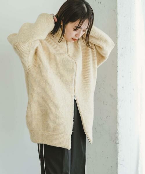 URBAN RESEARCH ITEMS / アーバンリサーチ アイテムズ カーディガン・ボレロ | 『ユニセックス』『UR GREEN』メランジジップカーディガン | 詳細16