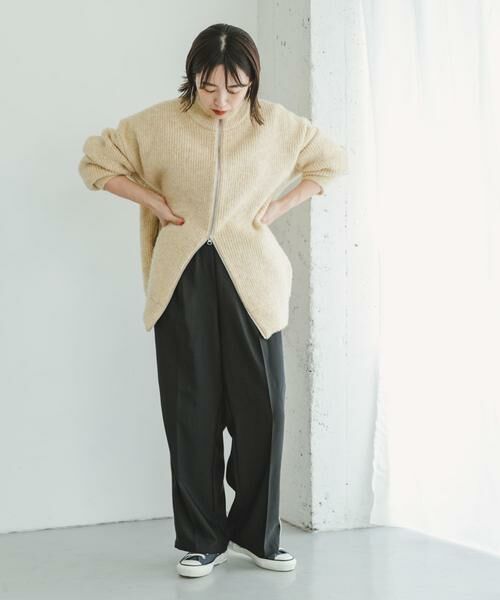 URBAN RESEARCH ITEMS / アーバンリサーチ アイテムズ カーディガン・ボレロ | 『ユニセックス』『UR GREEN』メランジジップカーディガン | 詳細20