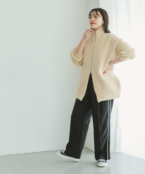 URBAN RESEARCH ITEMS / アーバンリサーチ アイテムズ カーディガン・ボレロ | 『ユニセックス』『UR GREEN』メランジジップカーディガン | 詳細21