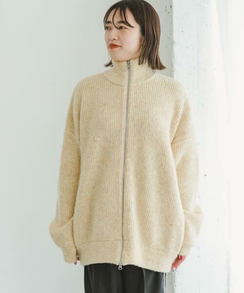 URBAN RESEARCH ITEMS / アーバンリサーチ アイテムズ カーディガン・ボレロ | 『ユニセックス』『UR GREEN』メランジジップカーディガン | 詳細23
