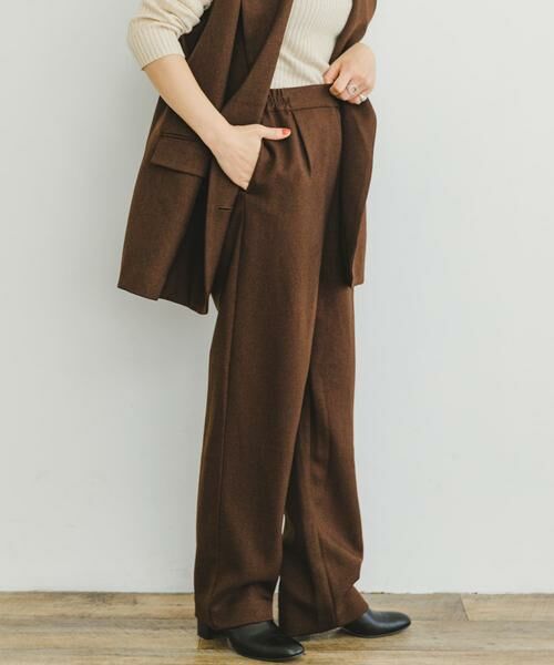 URBAN RESEARCH ITEMS / アーバンリサーチ アイテムズ その他パンツ | 『セットアップ対応』ウールライクテーパードパンツ | 詳細2