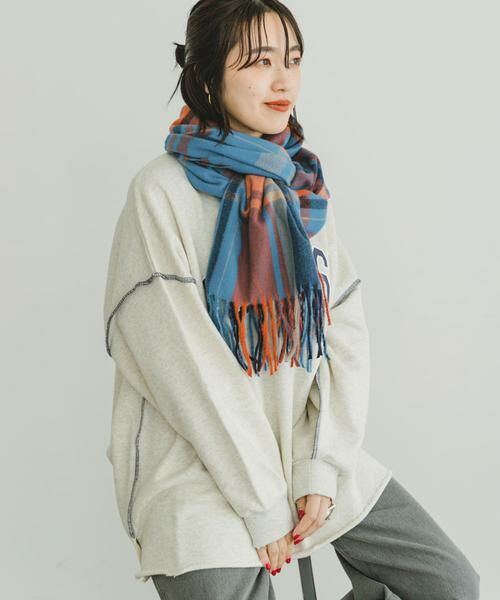 URBAN RESEARCH ITEMS / アーバンリサーチ アイテムズ マフラー・ショール・スヌード・ストール | チェックストール | 詳細8