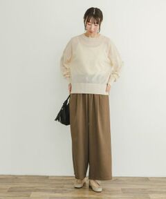 URBAN RESEARCH ITEMS / アーバンリサーチ アイテムズ ニット・セーター | シアーニット×イージーパンツセット