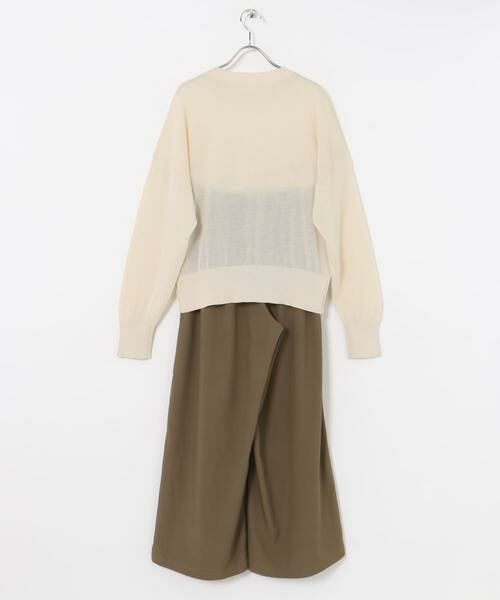 URBAN RESEARCH ITEMS / アーバンリサーチ アイテムズ ニット・セーター | シアーニット×イージーパンツセット | 詳細15