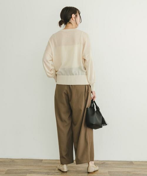 URBAN RESEARCH ITEMS / アーバンリサーチ アイテムズ ニット・セーター | シアーニット×イージーパンツセット | 詳細2