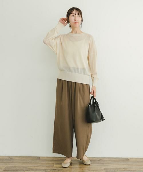URBAN RESEARCH ITEMS / アーバンリサーチ アイテムズ ニット・セーター | シアーニット×イージーパンツセット | 詳細3