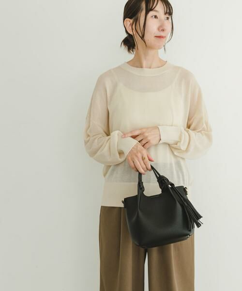 URBAN RESEARCH ITEMS / アーバンリサーチ アイテムズ ニット・セーター | シアーニット×イージーパンツセット | 詳細4