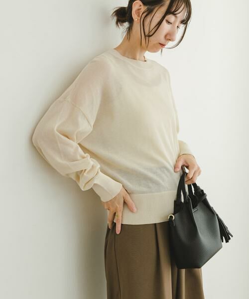 URBAN RESEARCH ITEMS / アーバンリサーチ アイテムズ ニット・セーター | シアーニット×イージーパンツセット | 詳細7