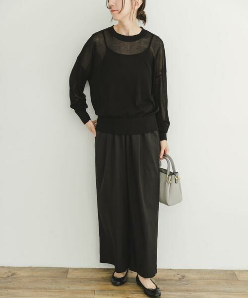 URBAN RESEARCH ITEMS / アーバンリサーチ アイテムズ ニット・セーター | シアーニット×イージーパンツセット | 詳細18