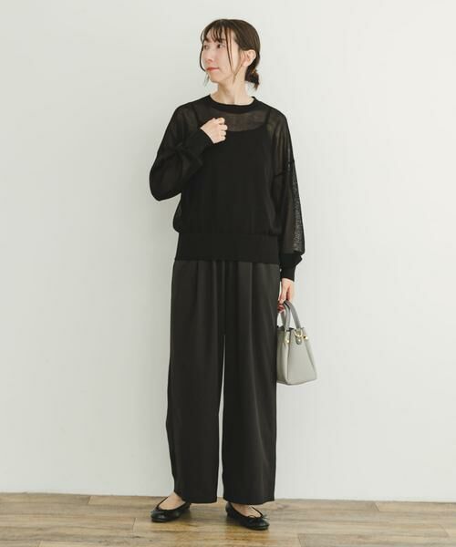 URBAN RESEARCH ITEMS / アーバンリサーチ アイテムズ ニット・セーター | シアーニット×イージーパンツセット | 詳細19