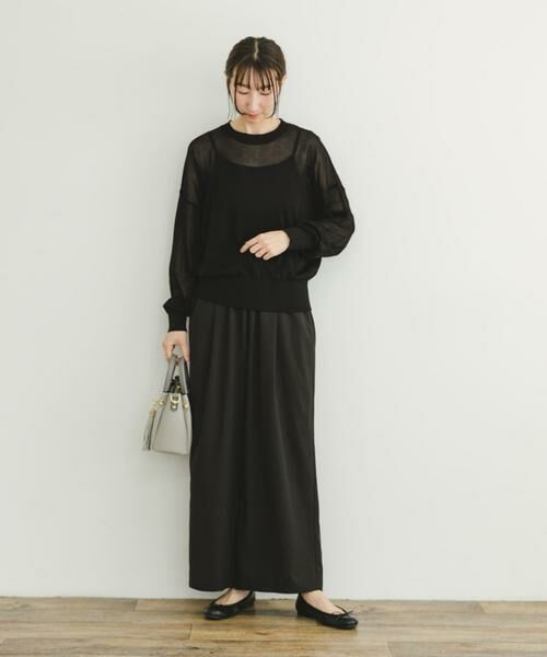 URBAN RESEARCH ITEMS / アーバンリサーチ アイテムズ ニット・セーター | シアーニット×イージーパンツセット | 詳細20