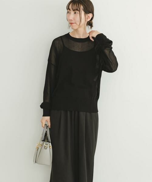 URBAN RESEARCH ITEMS / アーバンリサーチ アイテムズ ニット・セーター | シアーニット×イージーパンツセット | 詳細21