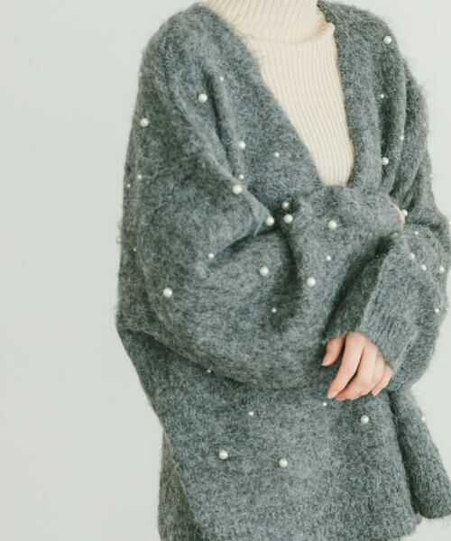URBAN RESEARCH ITEMS / アーバンリサーチ アイテムズ カーディガン・ボレロ | シャギーパールカーディガン | 詳細1