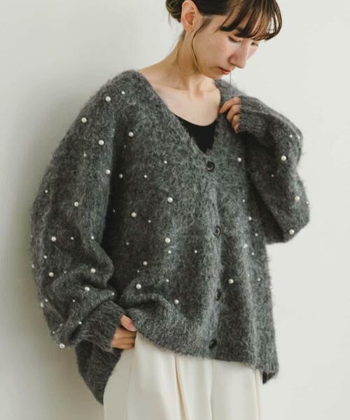 URBAN RESEARCH ITEMS / アーバンリサーチ アイテムズ カーディガン・ボレロ | シャギーパールカーディガン | 詳細13