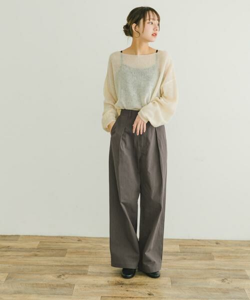 URBAN RESEARCH ITEMS / アーバンリサーチ アイテムズ その他パンツ | コットンタックワイドパンツ | 詳細24