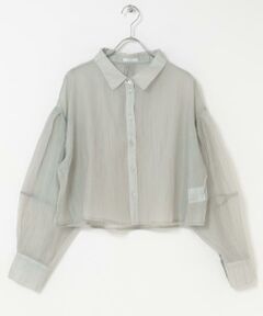 URBAN RESEARCH ITEMS / アーバンリサーチ アイテムズ シャツ・ブラウス | シアークロップドボリュームスリーブシャツ